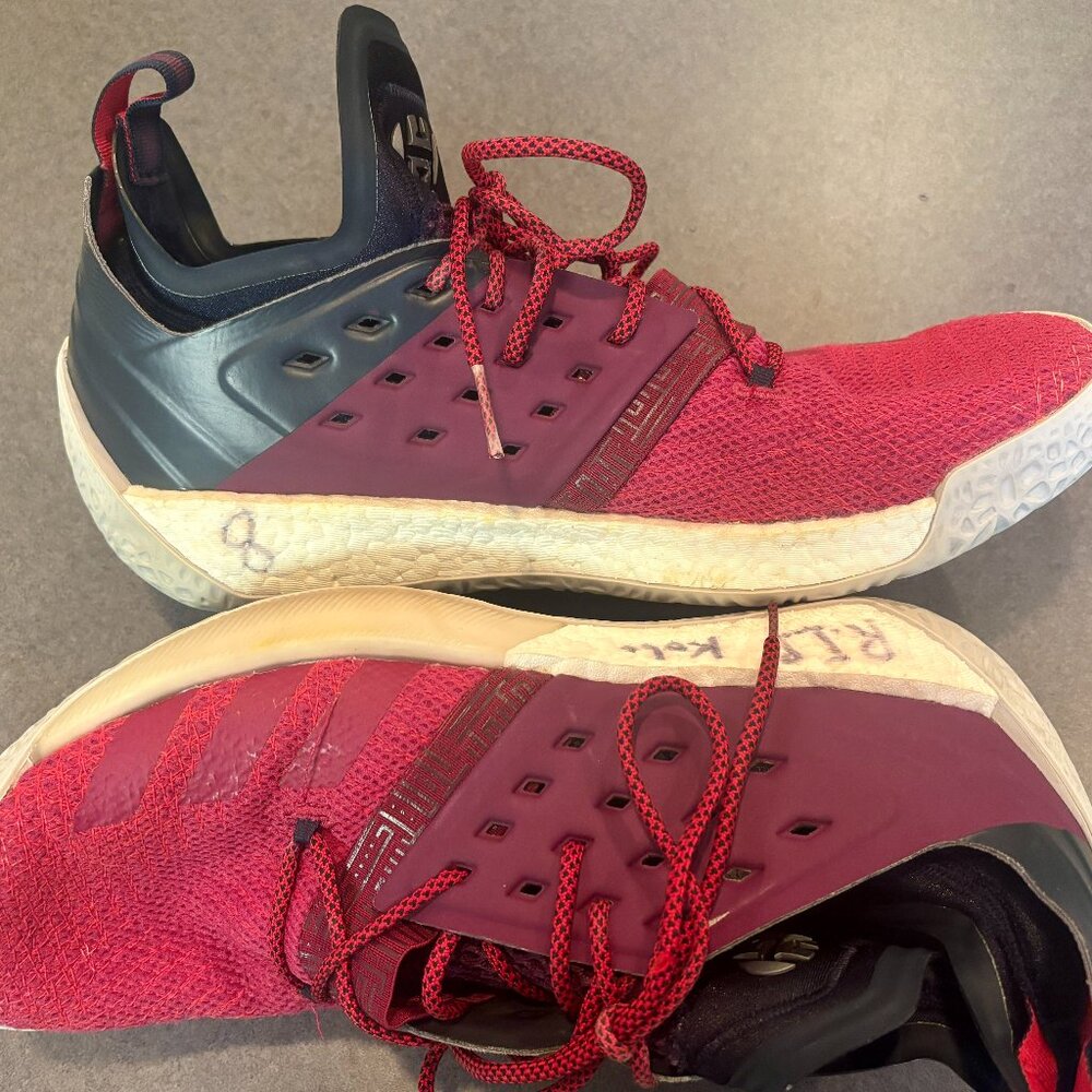 ~~Adidas Men's 13 Harden 'Ignite' Boost Maroon/ Red Basketball Sneakers